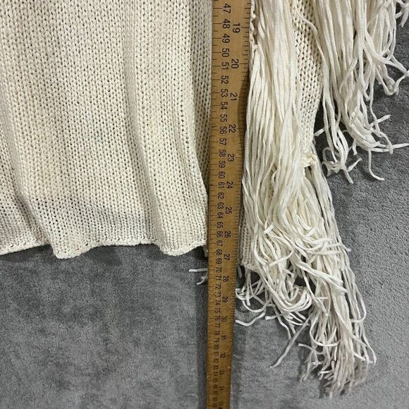 Indah Fringe Tunic Top Sweater Hand Knit Bohemian Western Womens Sz S/M - Picture 6 of 10